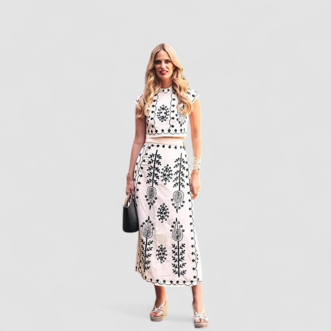 Camilla™ | Top Imprimé et Jupe