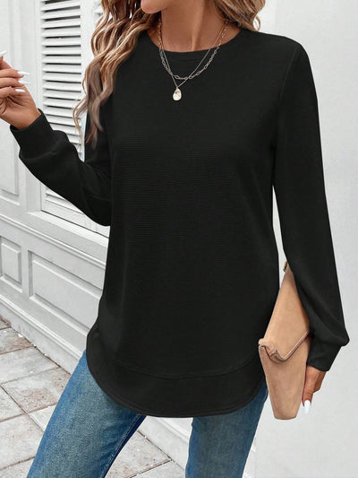 Susan | Round Neck Long-Sleeve Top