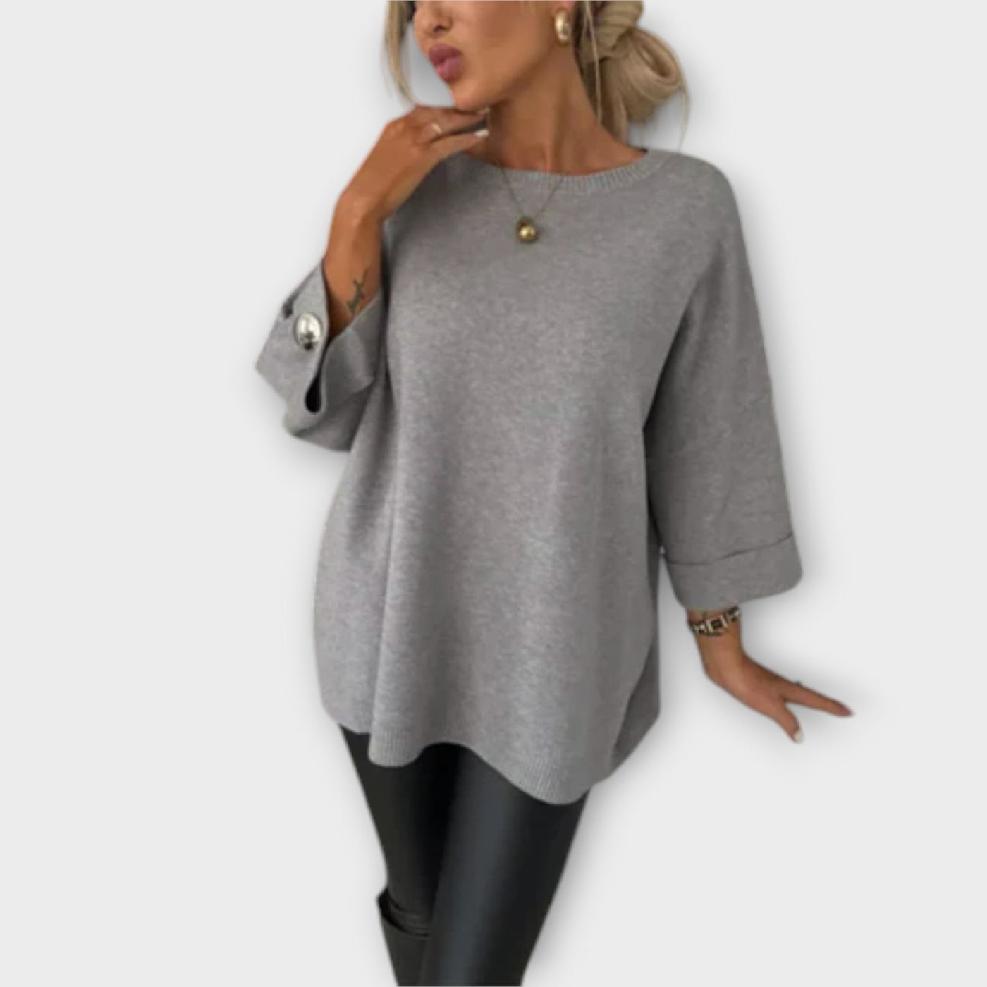 Ava™ - Elegant Knit Blouse