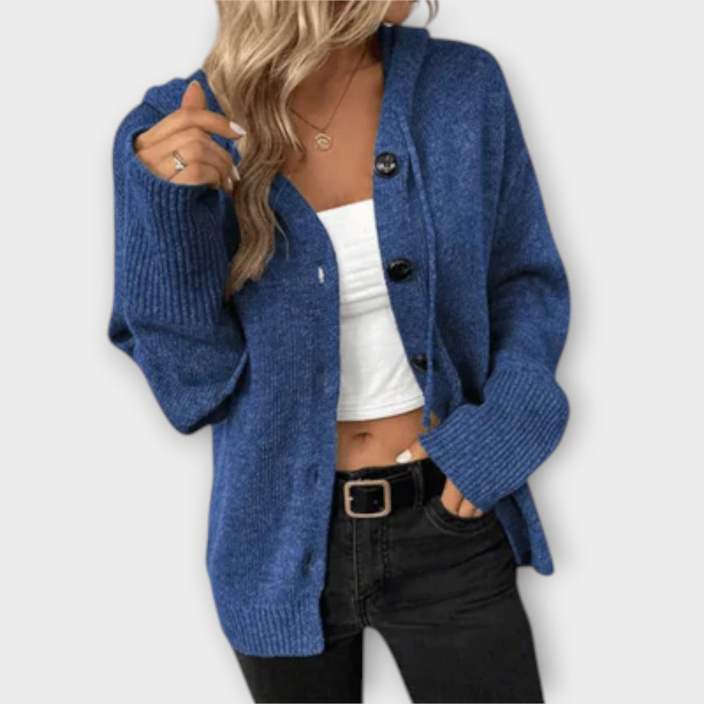 Ava™ - Knitted Cardigan with Buttons