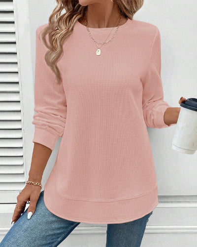 Susan | Round Neck Long-Sleeve Top