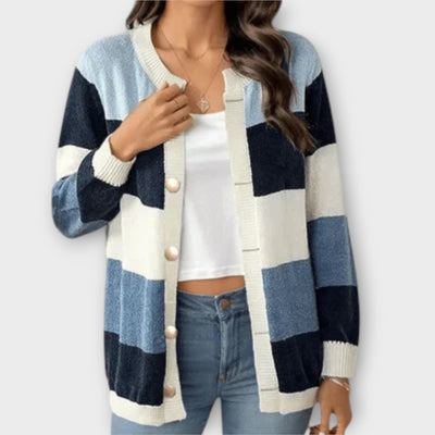 Ava™ - Striped Cardigan