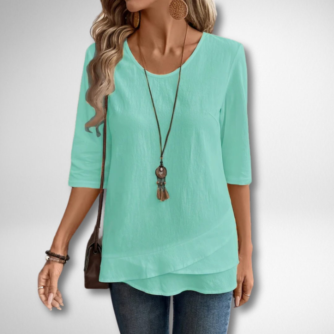 Maryam™ | Blouse Fluide à Volants