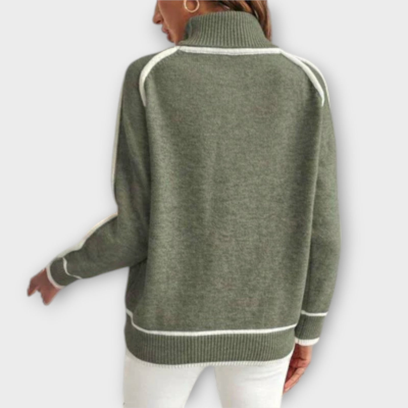 Camille™ | Pull Vert Olive
