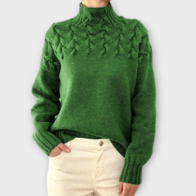 Ava™ - Women's Sweater with Braided Details