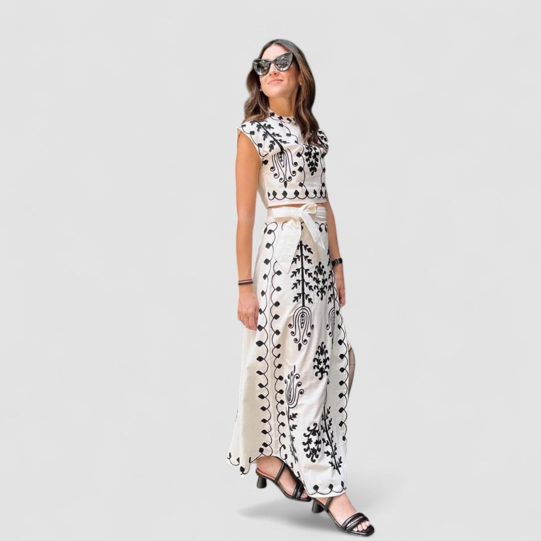 Camilla™ | Top Imprimé et Jupe