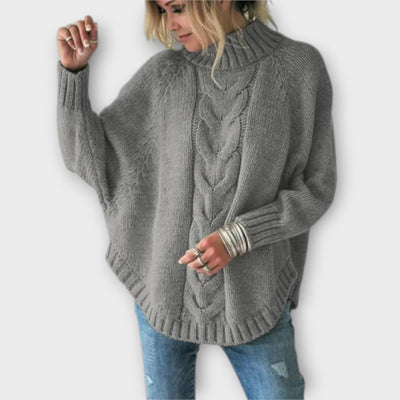 Ava™ - Knitted Sweater with Cable Knit Pattern