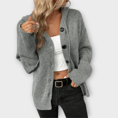 Ava™ - Knitted Cardigan with Buttons