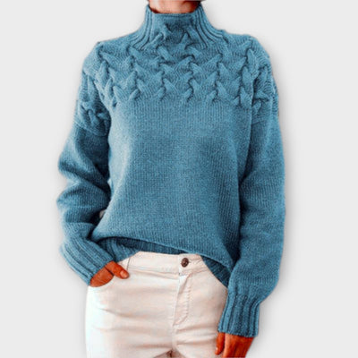 Ava™ - Women's Sweater with Braided Details