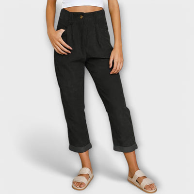 Nina™ | Pantalon Velours Moderne