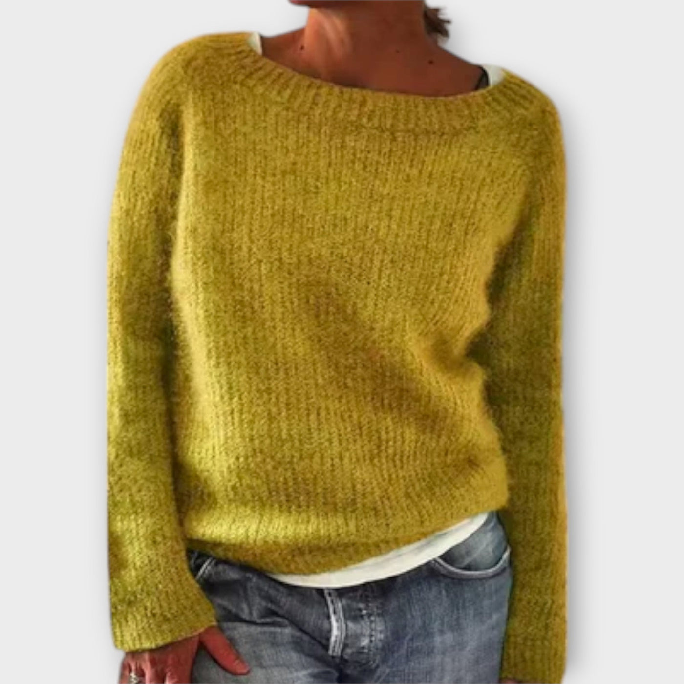 Ava™ – Solid Color Knit Sweater
