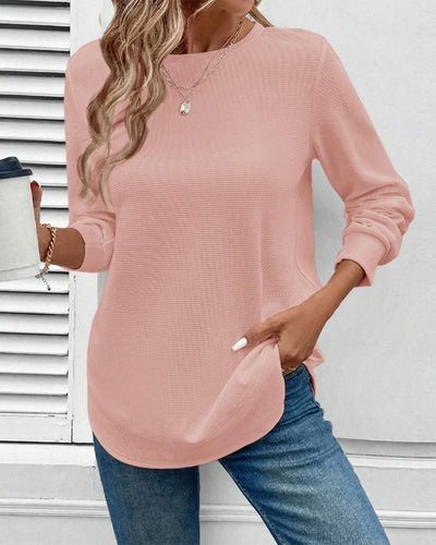 Susan | Round Neck Long-Sleeve Top