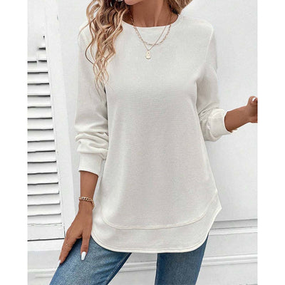 Susan | Round Neck Long-Sleeve Top