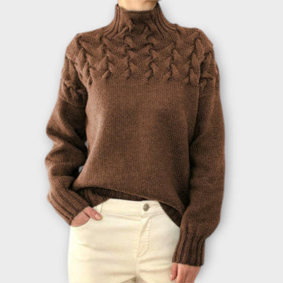 Ava™ - Women's Sweater with Braided Details