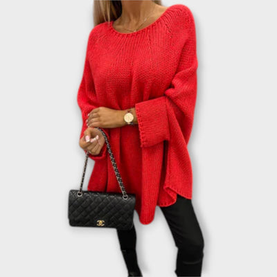 Ava™ - Elegant Women's Sweater with Round Neck