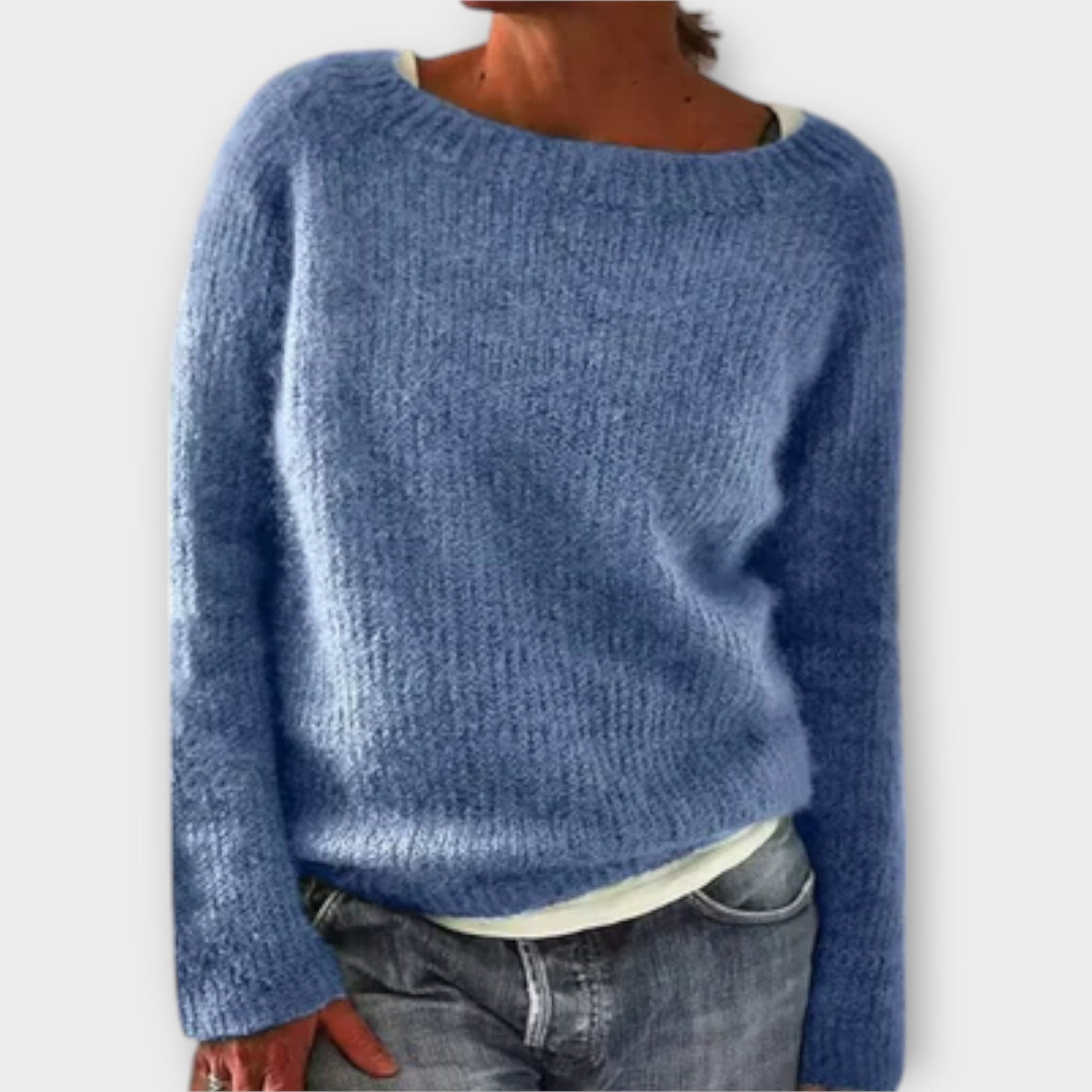 Ava™ – Solid Color Knit Sweater