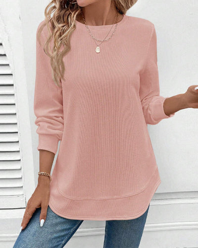 Susan | Round Neck Long-Sleeve Top