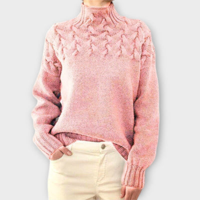 Ava™ - Women's Sweater with Braided Details