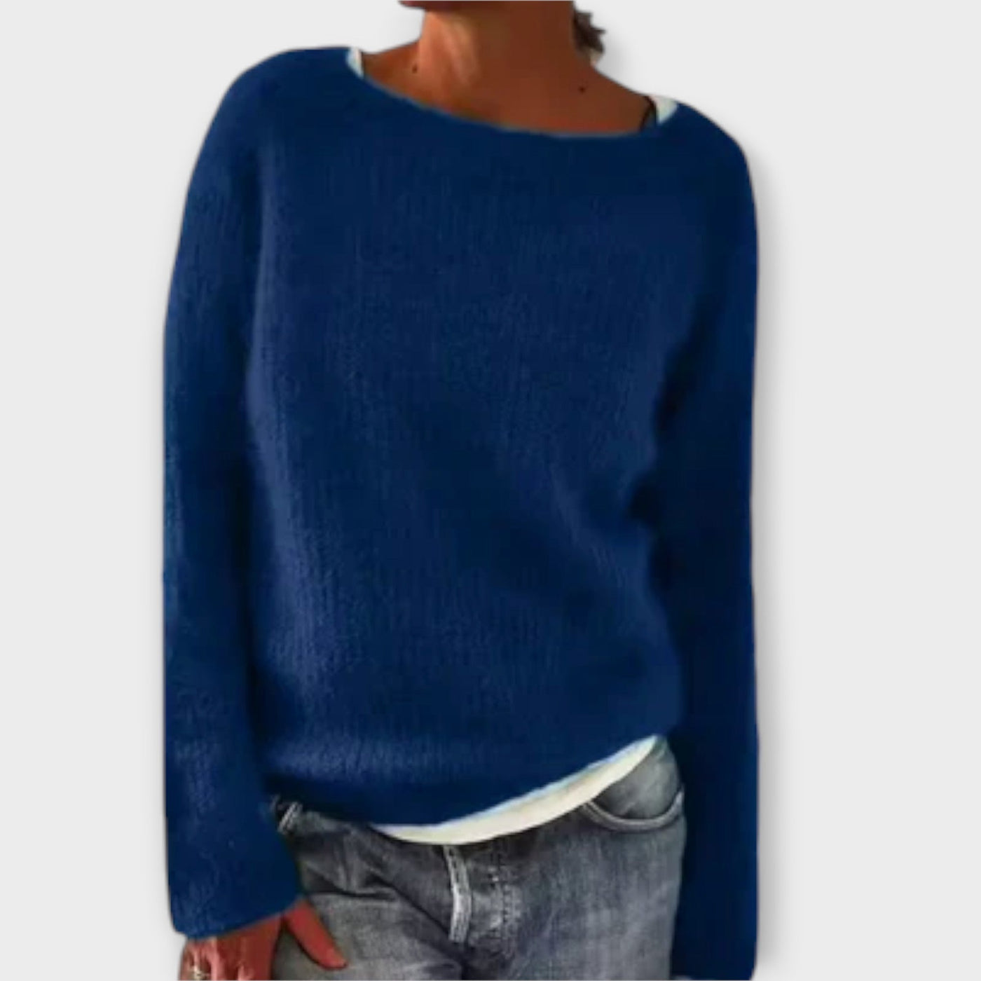 Ava™ – Solid Color Knit Sweater