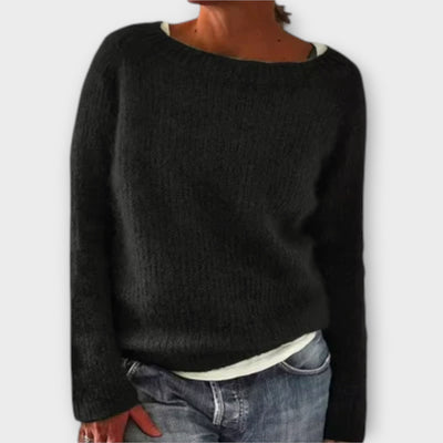 Ava™ – Solid Color Knit Sweater