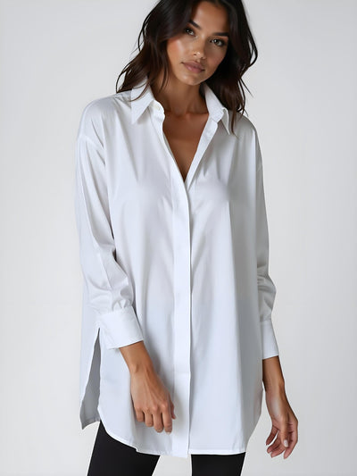 Layla | Oversized Lapel Shirt Dress