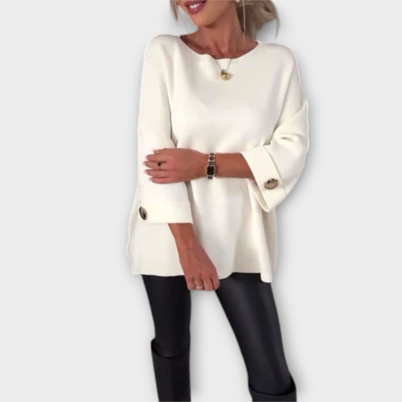 Ava™ - Elegant Knit Blouse