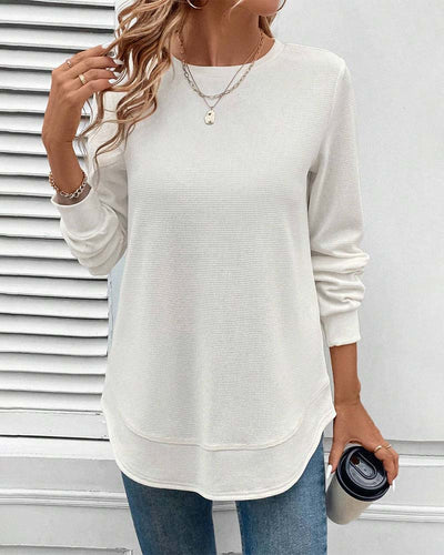 Susan | Round Neck Long-Sleeve Top