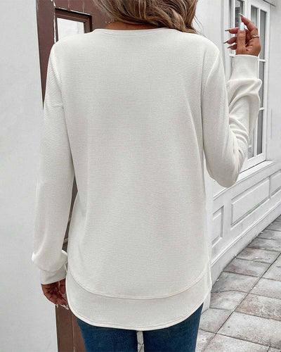 Susan | Round Neck Long-Sleeve Top