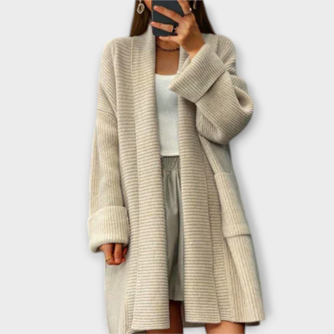 Ava™ - Long Knit Cardigan