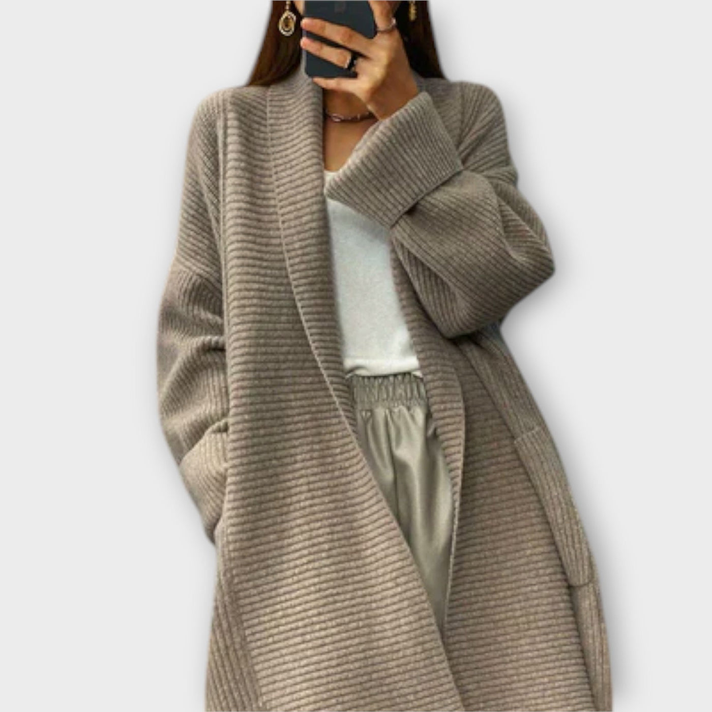 Ava™ - Long Knit Cardigan