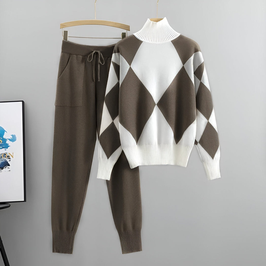 Ava™ | High Neck Sweater Set