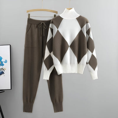 Ava™ | High Neck Sweater Set