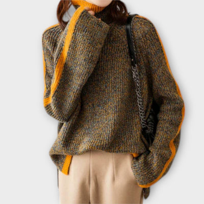 Ava™ Vintage Sweater with High Neck