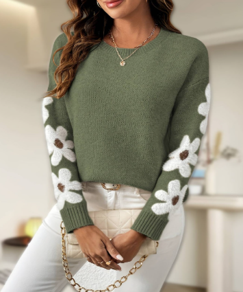 Silke™ | Pull Fleur Doux