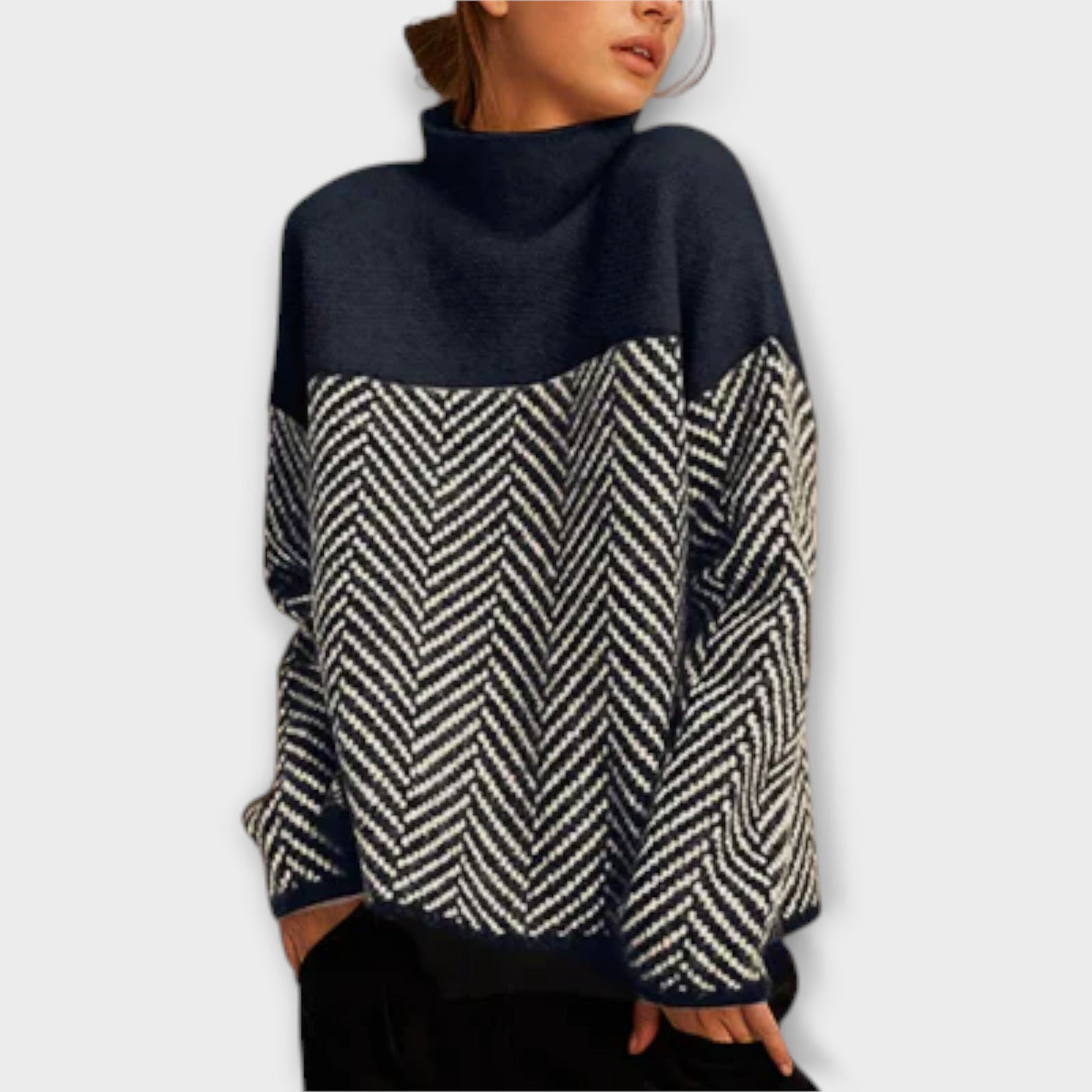 Ava™ - Soft Sweater with High Collar