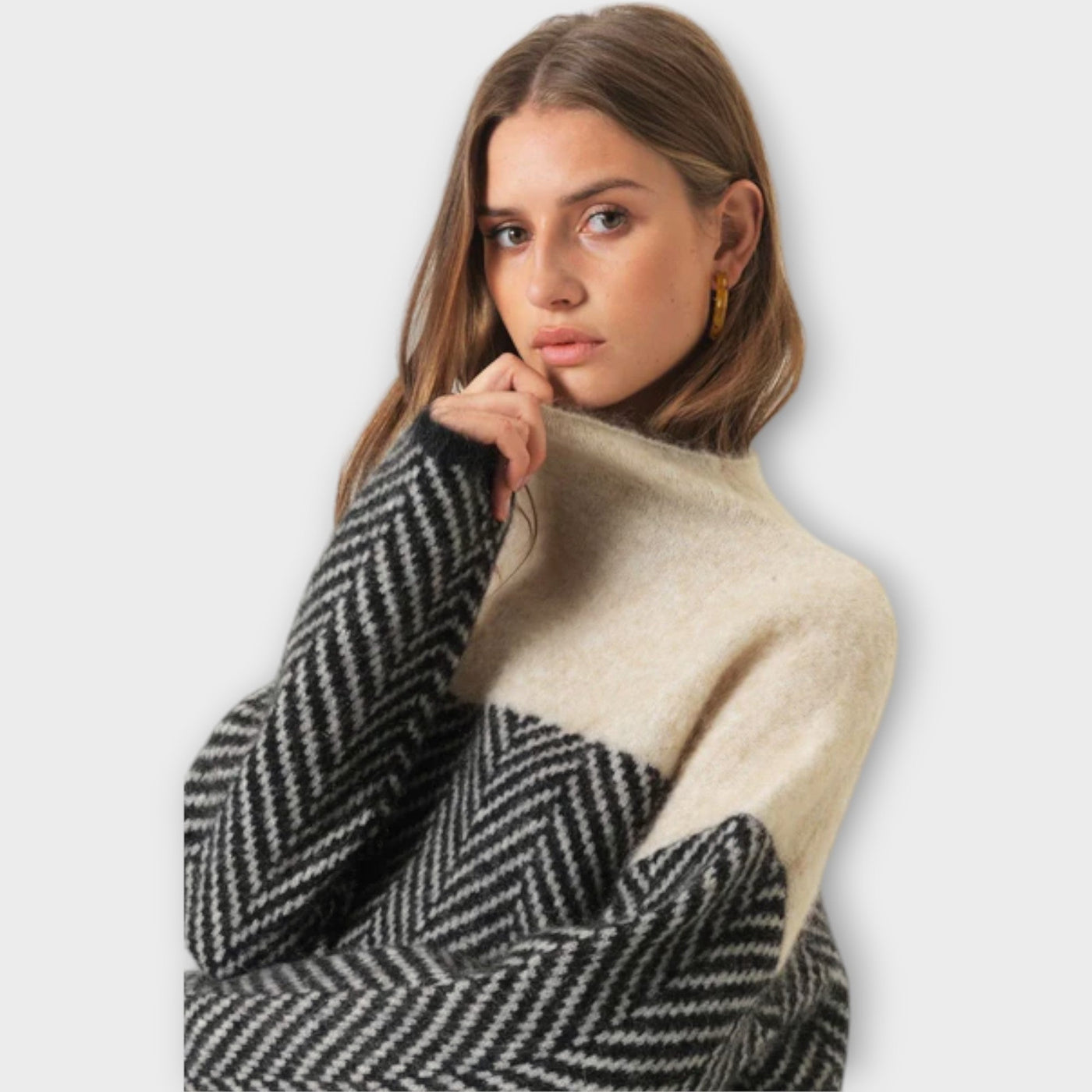 Ava™ - Soft Sweater with High Collar