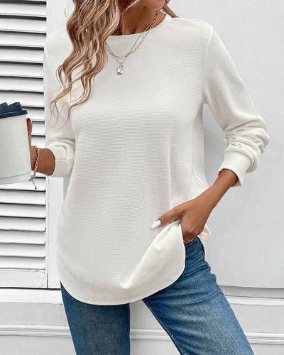 Susan | Round Neck Long-Sleeve Top