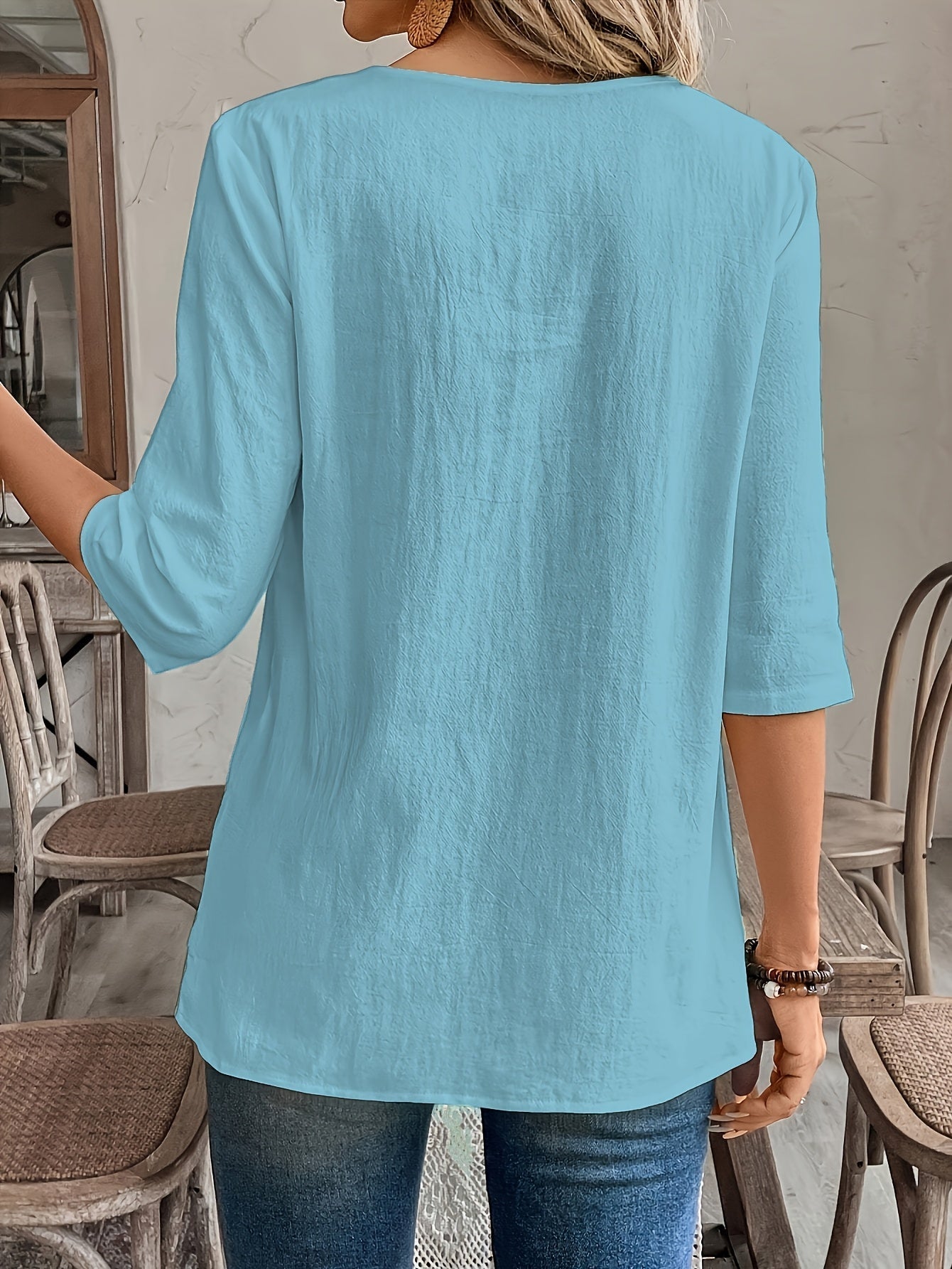 Maryam™ | Blouse Fluide à Volants