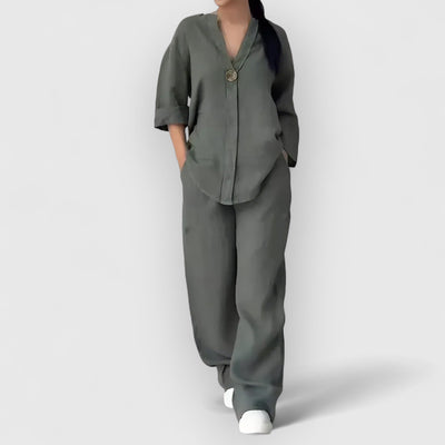 Clara™ | Ensemble Lin Décontracté