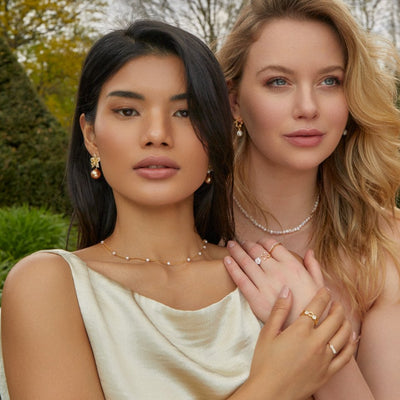 Pure Gold Pearl Necklace