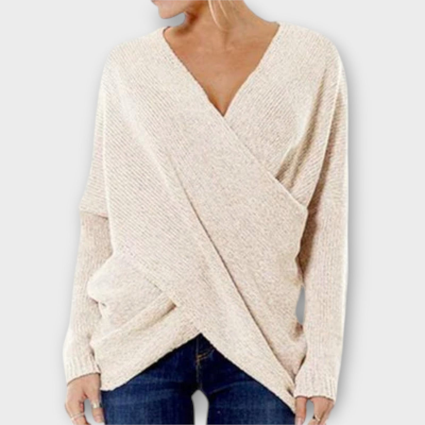 Ava™ - Crossed Sweater