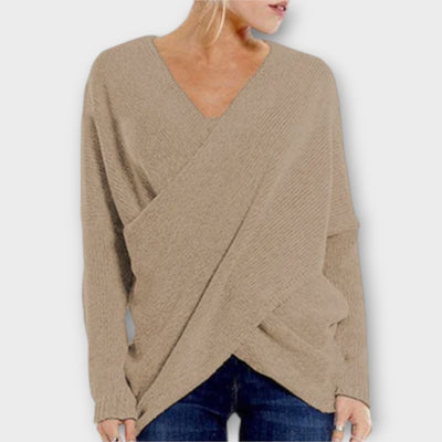 Ava™ - Crossed Sweater
