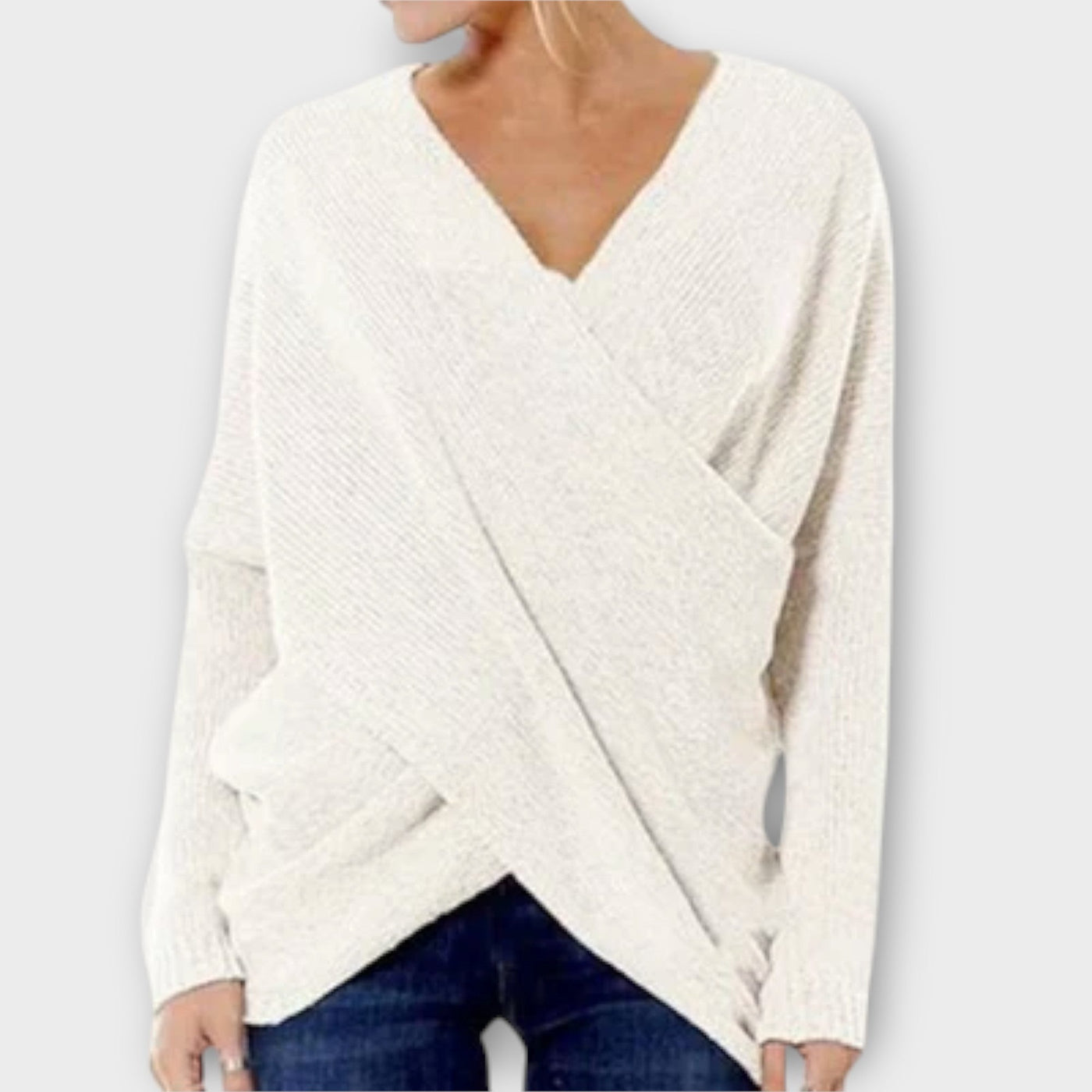 Ava™ - Crossed Sweater