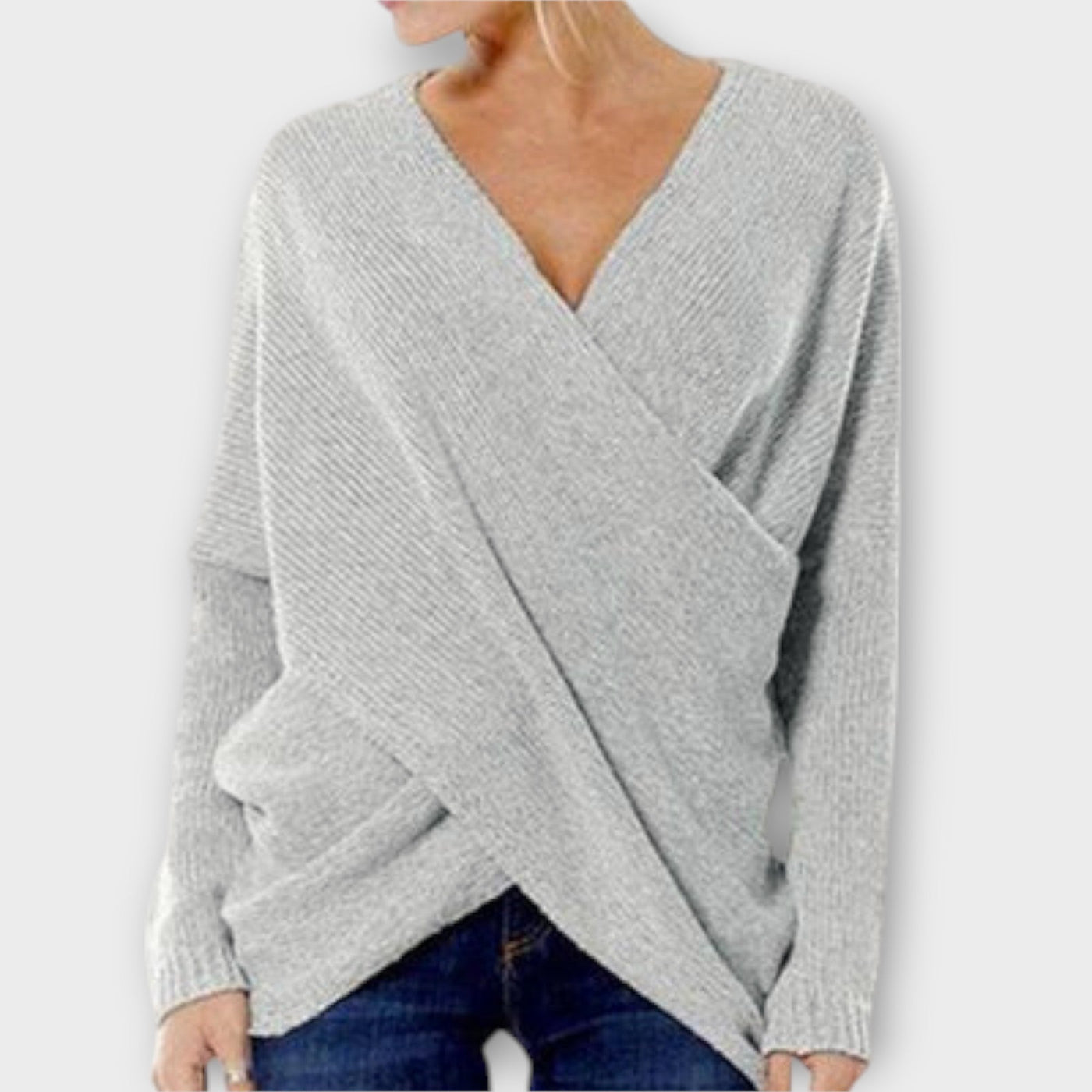 Ava™ - Crossed Sweater