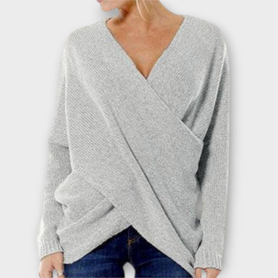 Ava™ - Crossed Sweater